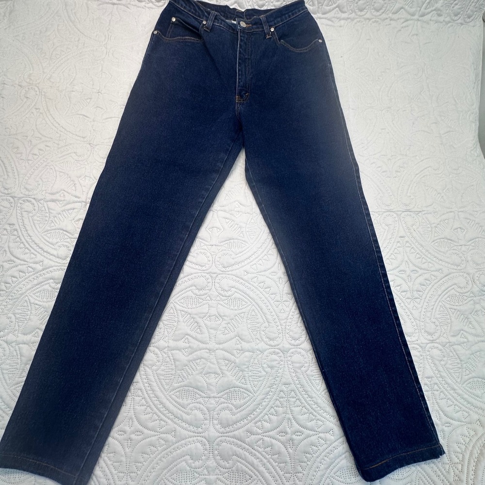 Vintage Levis Orange Tab High Rise Straight Leg Jeans Dark Wash Indigo Denim